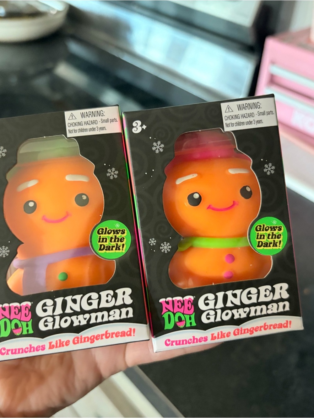Ginger Glowman Needoh Squishy Toy - Price for ONE (Glows in the Dark)